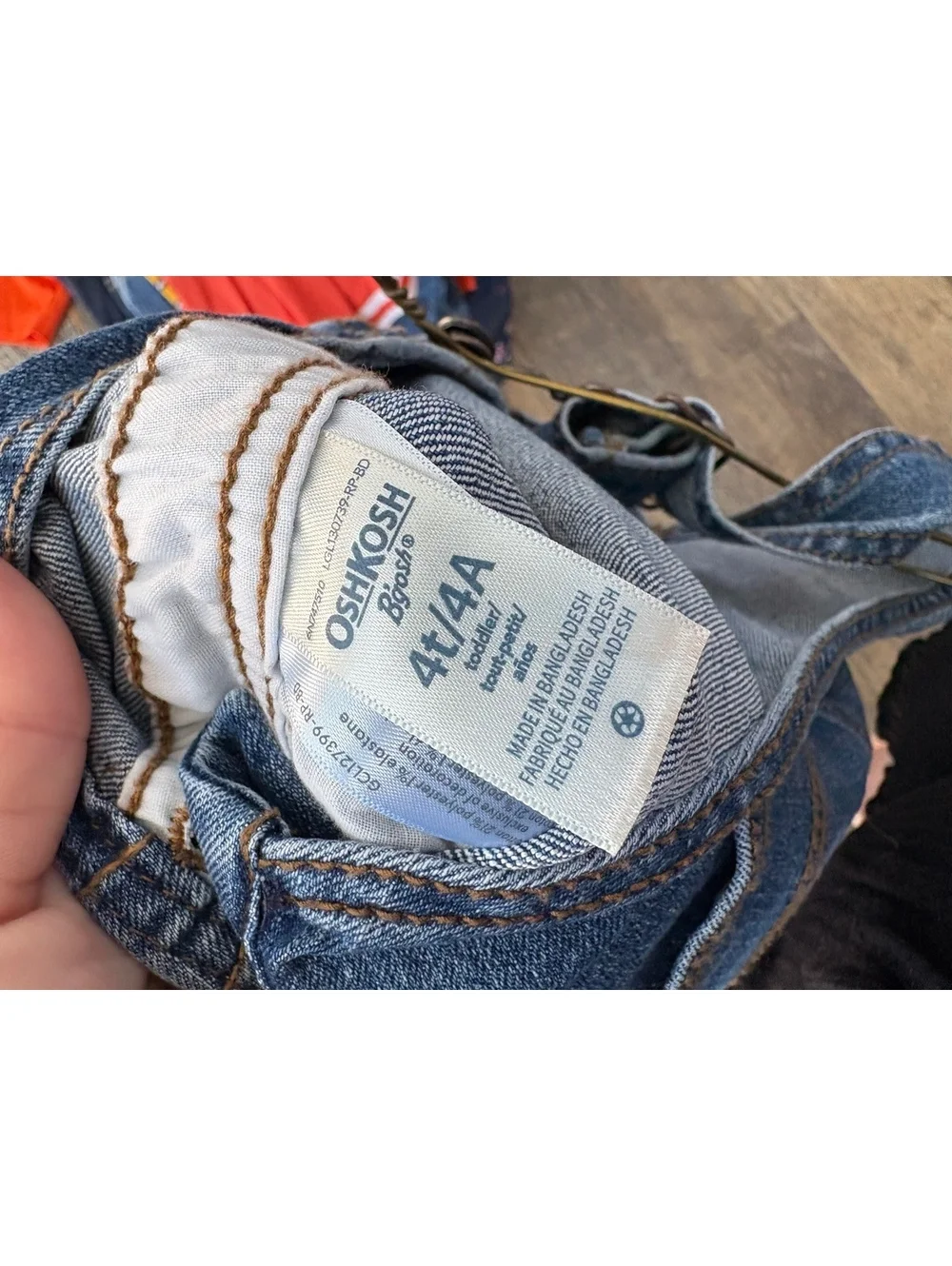 OshKosh B'gosh Kids Denim Overalls Size 4T Boys